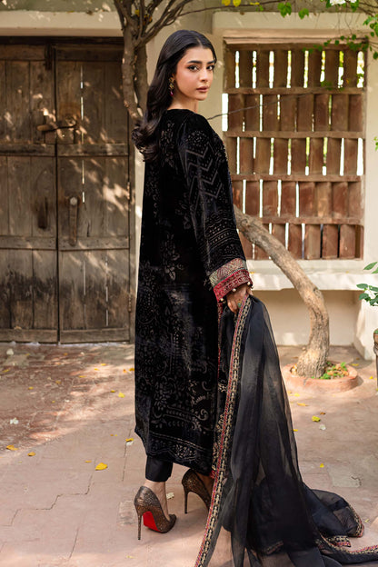 Maira B | Ready to Wear | DW-W24-174 Black by Maria Faisal - Registered Vendor of : Maria B - type : Wedding Dress - 100% original wedding dresses