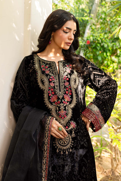 Maira B | Ready to Wear | DW-W24-174 Black by Maria Faisal - Registered Vendor of : Maria B - type : Wedding Dress - 100% original wedding dresses