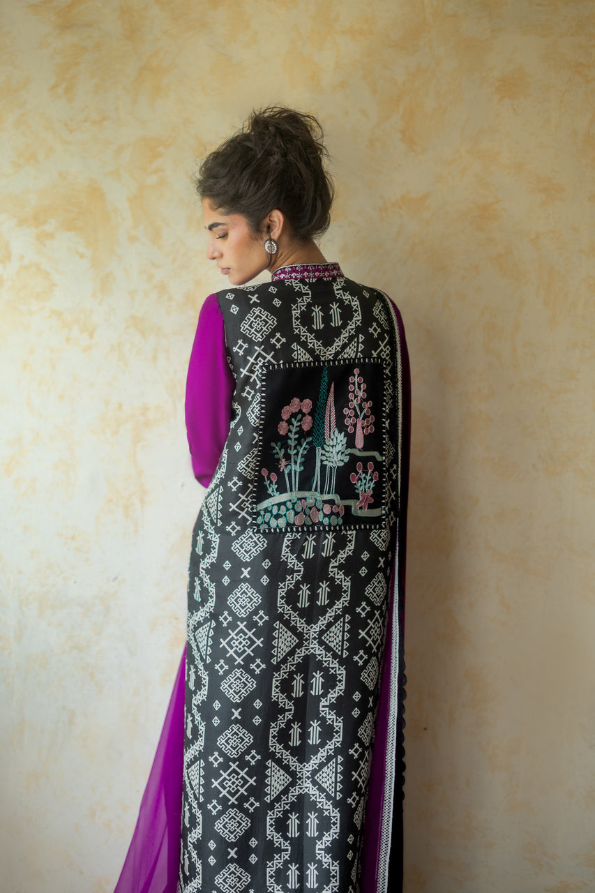 Zainab Chottani | Summer Edition 26 | Dahlia Dusk - Formal Dress - available at Maria Faisal in UK and USA.