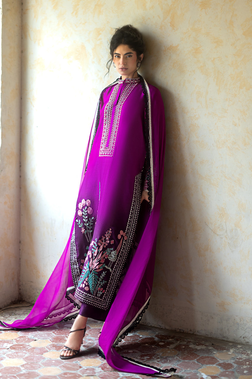 Zainab Chottani | Summer Edition 26 | Dahlia Dusk - Formal Dress - available at Maria Faisal in UK and USA.