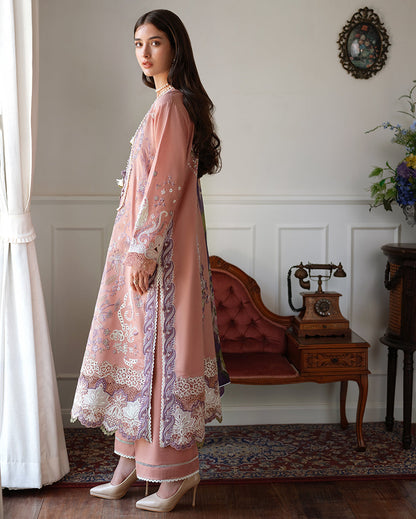 Mushq | Amoi Luxury Lawn | Daisy Chain - Luxury Dress - available at Maria Faisal in UK and USA.