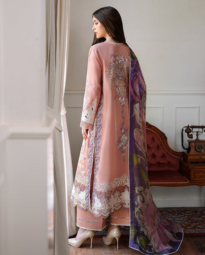 Mushq | Amoi Luxury Lawn | Daisy Chain - Luxury Dress - available at Maria Faisal in UK and USA.