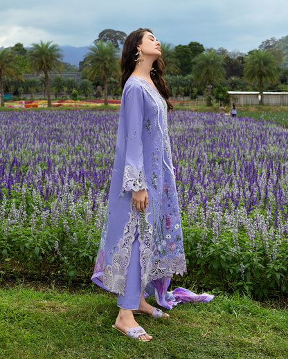 Mushq | Hemline the Secret Garden | Daisy Reverie - Luxury Dress - available at Maria Faisal in UK and USA.