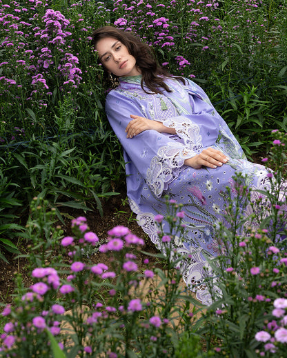 Mushq | Hemline the Secret Garden | Daisy Reverie - Luxury Dress - available at Maria Faisal in UK and USA.