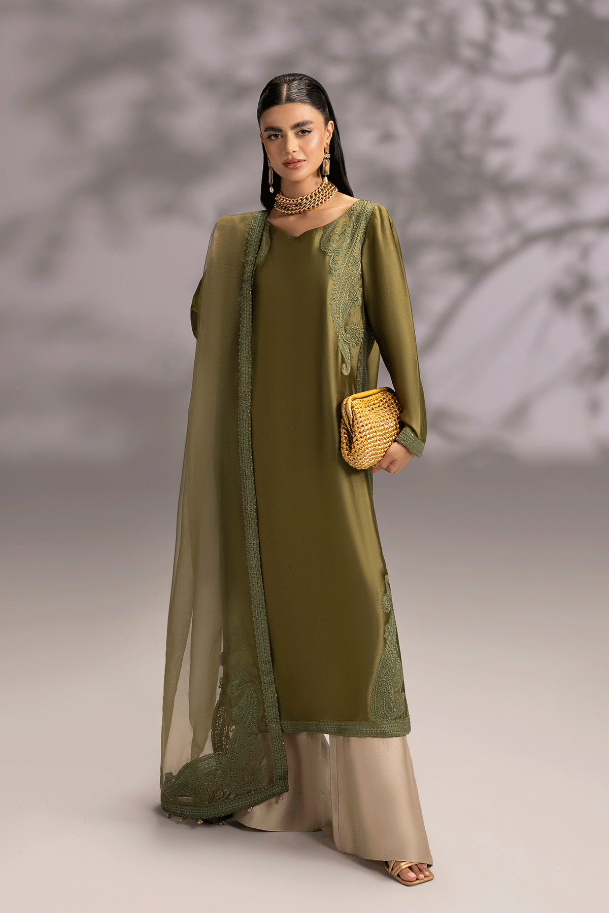Erum Khan | Summer Whisper | Icon Lady - Luxury Dress - available at Maria Faisal in UK and USA.
