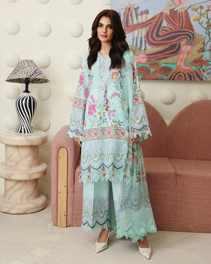 Roheenaz | Petals in Print | Delft Bloom - Casual Dress - available at Maria Faisal in UK and USA.