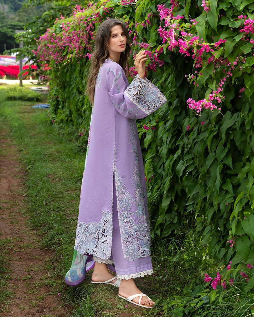 Mushq | Hemline the Secret Garden | Dewdrop Dance - Luxury Dress - available at Maria Faisal in UK and USA.