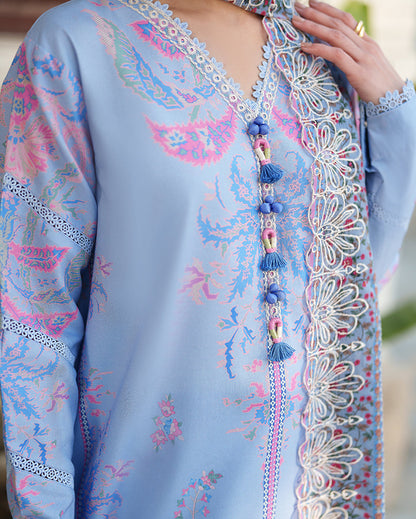 Roheenaz | Whispered Florals | Dewlight Bloom - Casual Dress - available at Maria Faisal in UK and USA.