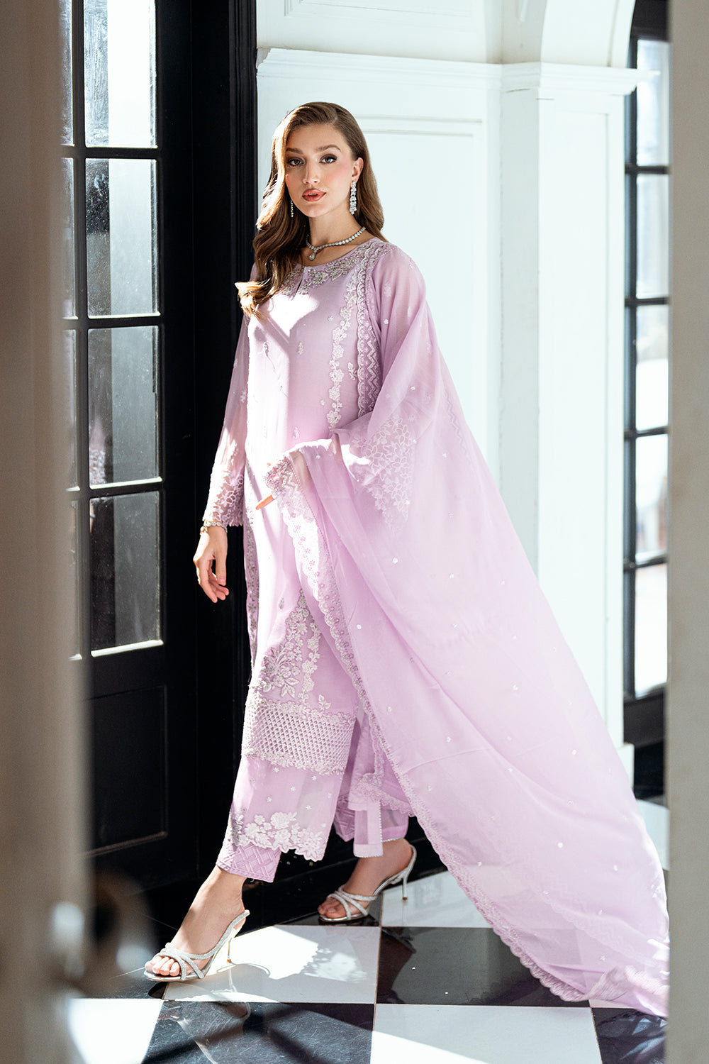 Azure | Ensembles | Dewy Lavender - Ladies Clothes - Maria Faisal