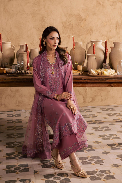Batik | Festive Eid 26 | Dhinara - Luxury Dress - available at Maria Faisal in UK and USA.