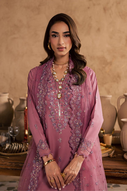 Batik | Festive Eid 26 | Dhinara - Luxury Dress - available at Maria Faisal in UK and USA.