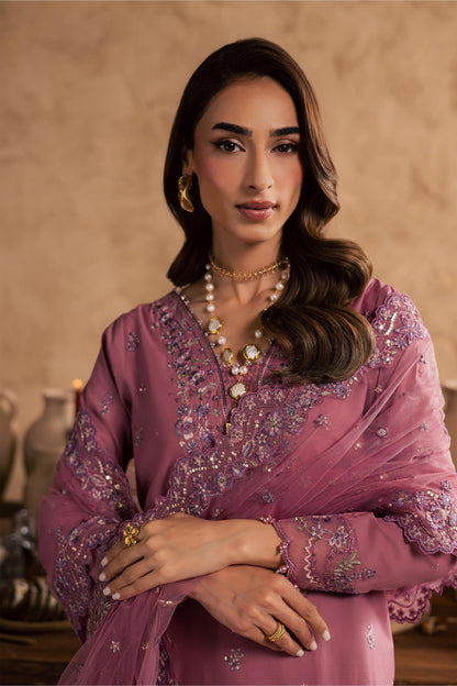 Batik | Festive Eid 26 | Dhinara - Luxury Dress - available at Maria Faisal in UK and USA.