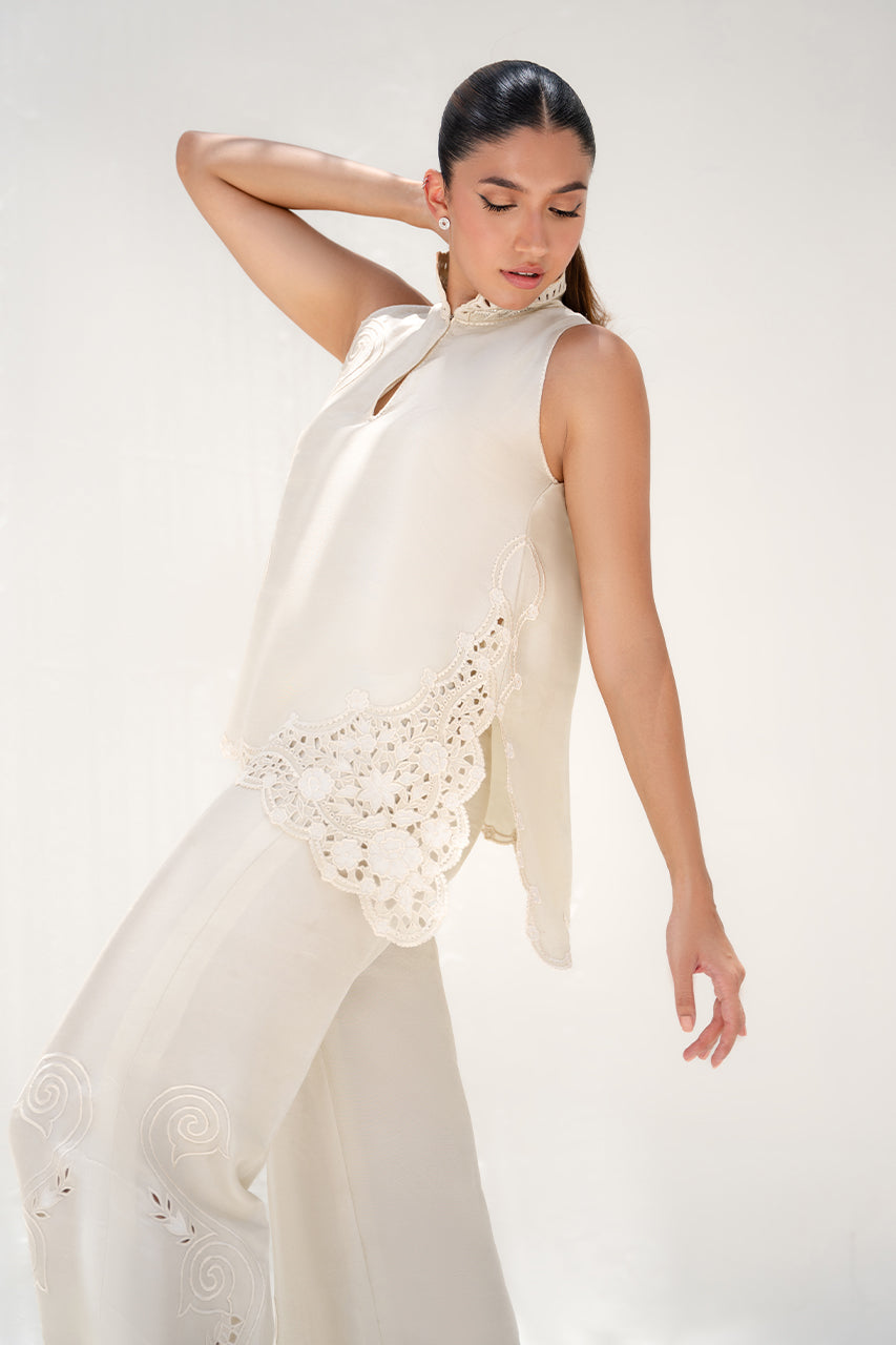 Sania Maskatiya | Summer Festive 26 | Dimah - Luxury Dress - available at Maria Faisal in UK and USA.