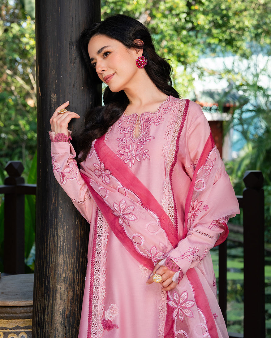 Mushq | La Toscana Casual Pret | Dolce Meadow - Luxury Dress - available at Maria Faisal in UK and USA.