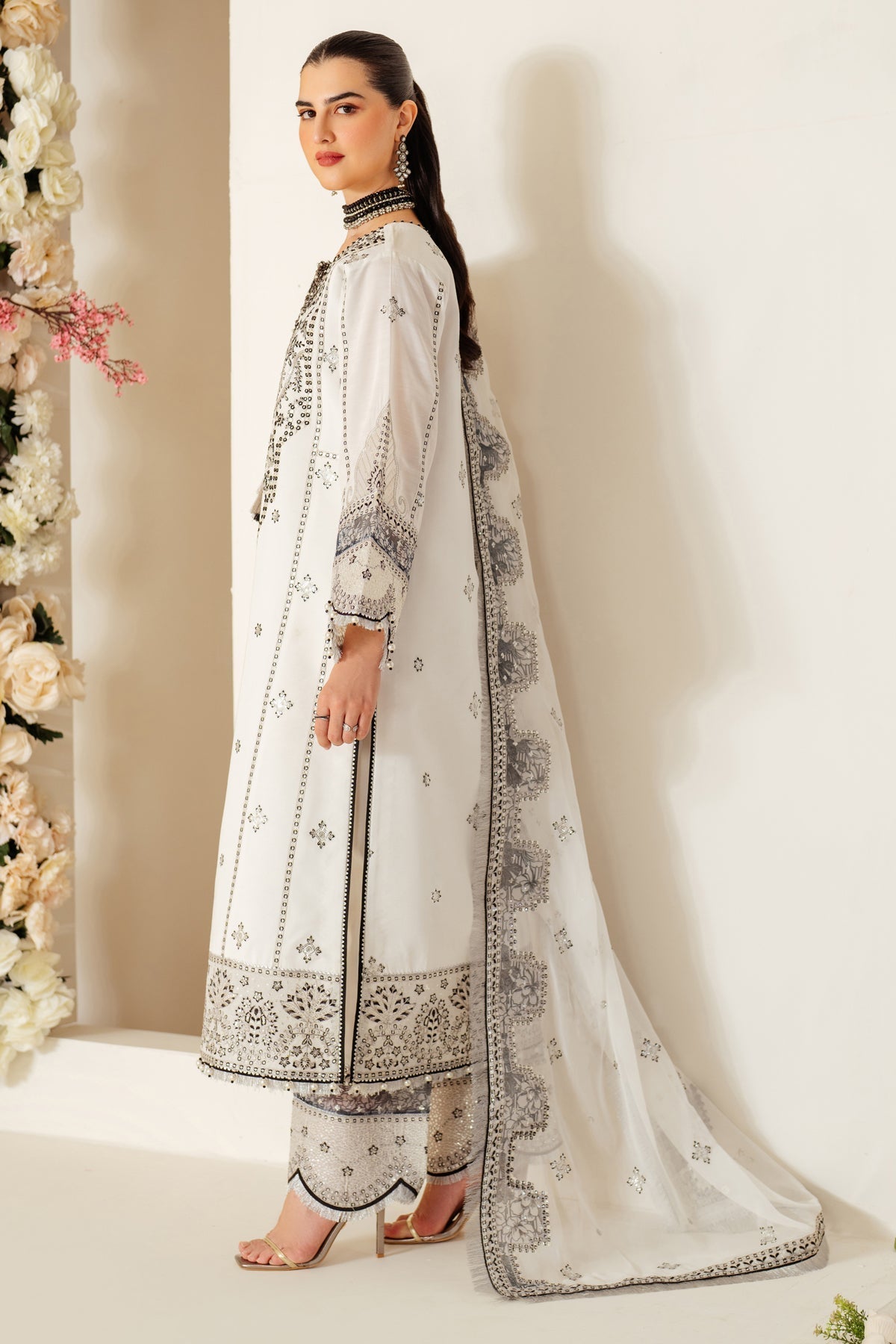 Alizeh | Luxury Raw Silk | AF-RS-04-DOVE - Ladies Clothes - Maria Faisal