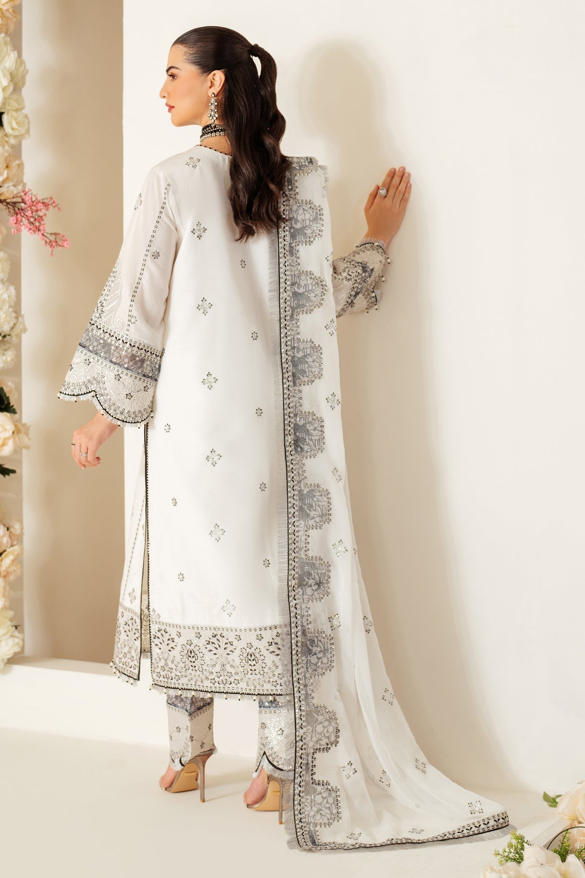 Alizeh | Luxury Raw Silk | AF-RS-04-DOVE - Ladies Clothes - Maria Faisal