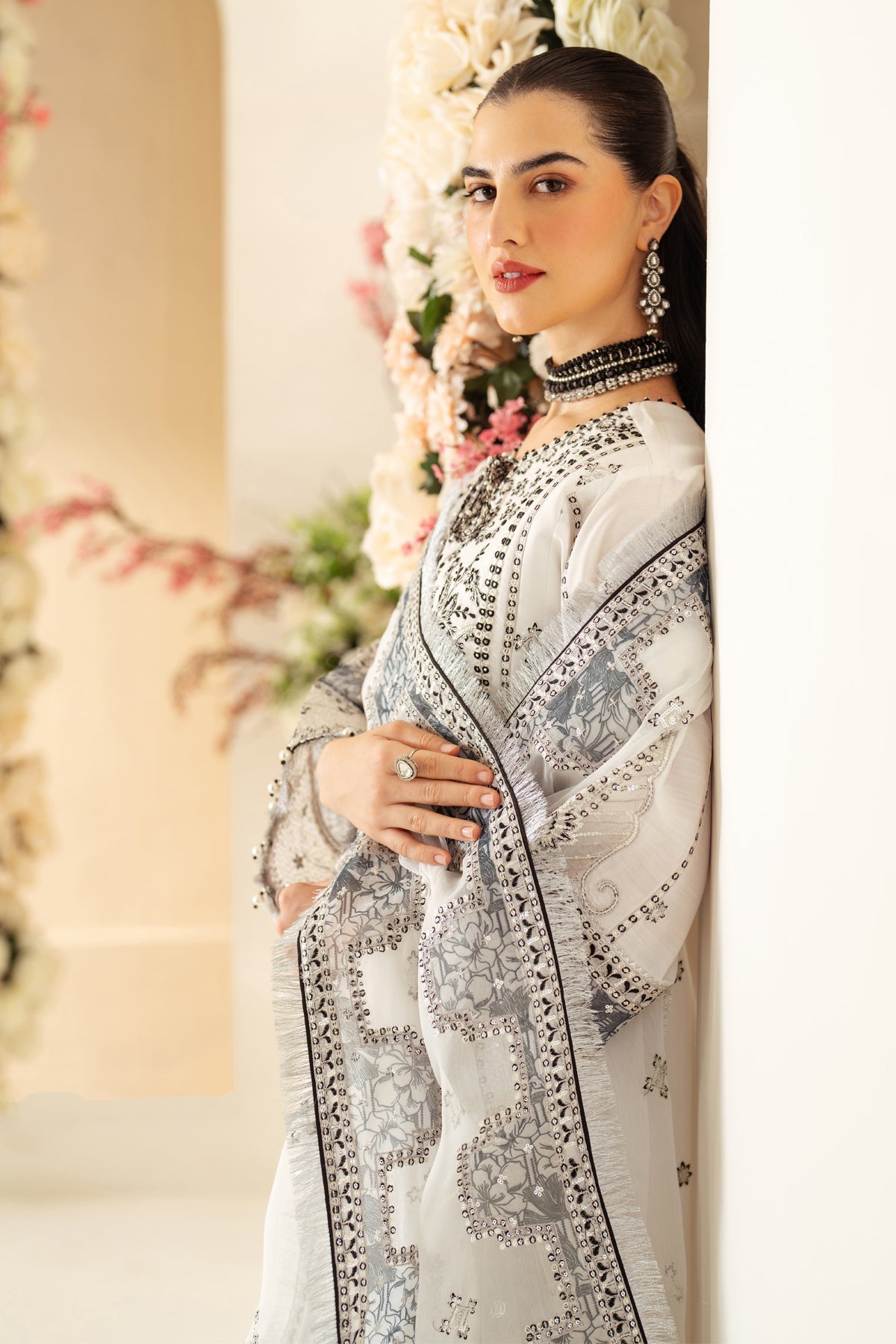 Alizeh | Luxury Raw Silk | AF-RS-04-DOVE - Ladies Clothes - Maria Faisal