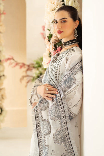 Alizeh | Luxury Raw Silk | AF-RS-04-DOVE - Ladies Clothes - Maria Faisal