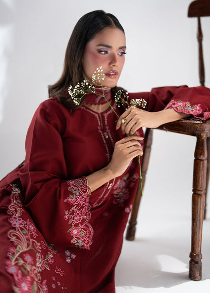 Sahane | Blush n Bliss Premium | LP63003 Mulberry - Casual Dress - available at Maria Faisal in UK and USA.