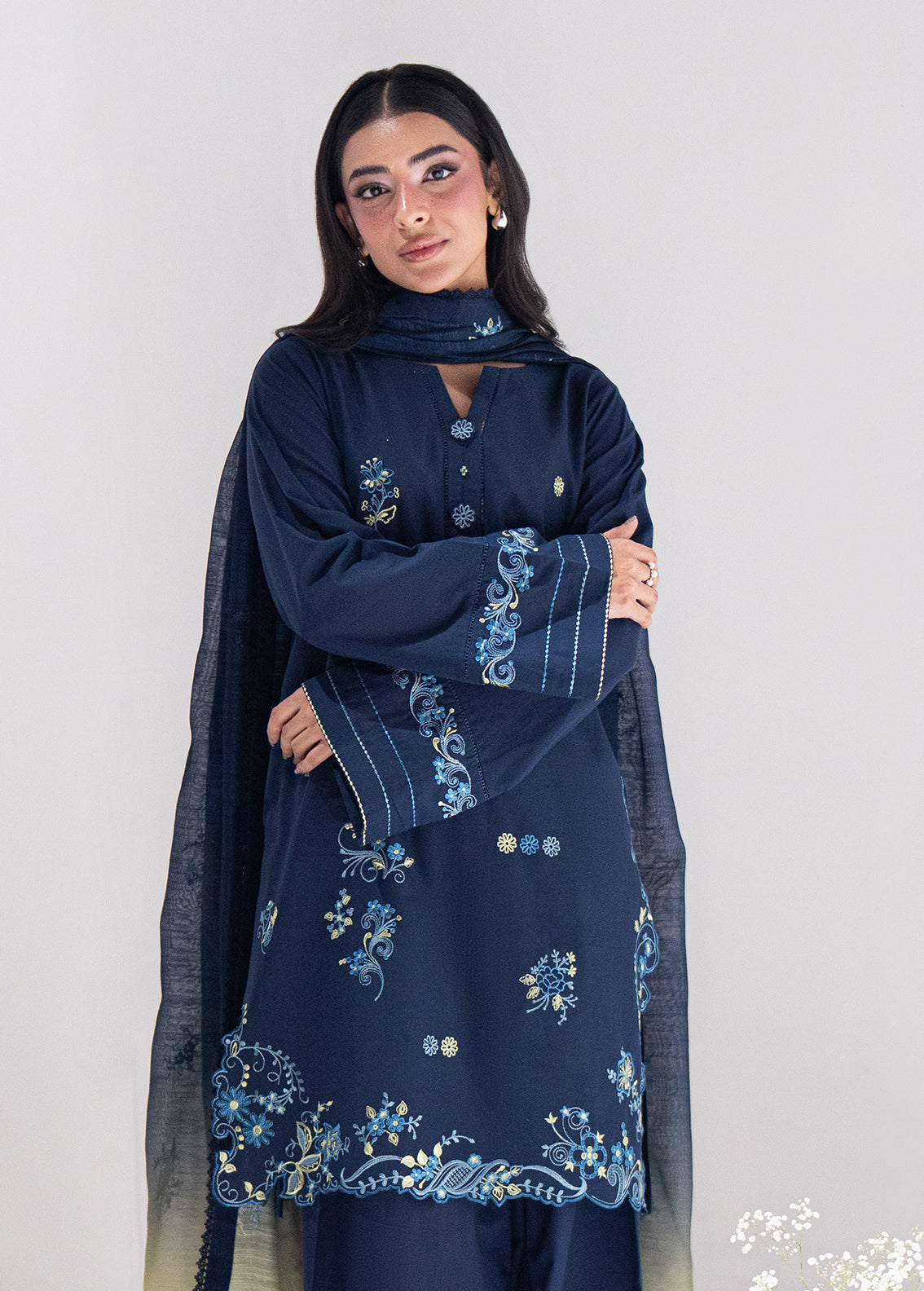 Sahane | Blush n Bliss Premium |   LP63004 Moonberry - Casual Dress - available at Maria Faisal in UK and USA.
