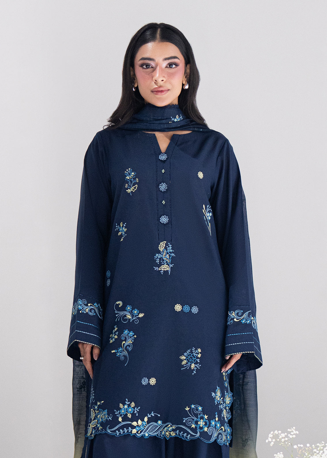 Sahane | Blush n Bliss Premium |   LP63004 Moonberry - Casual Dress - available at Maria Faisal in UK and USA.