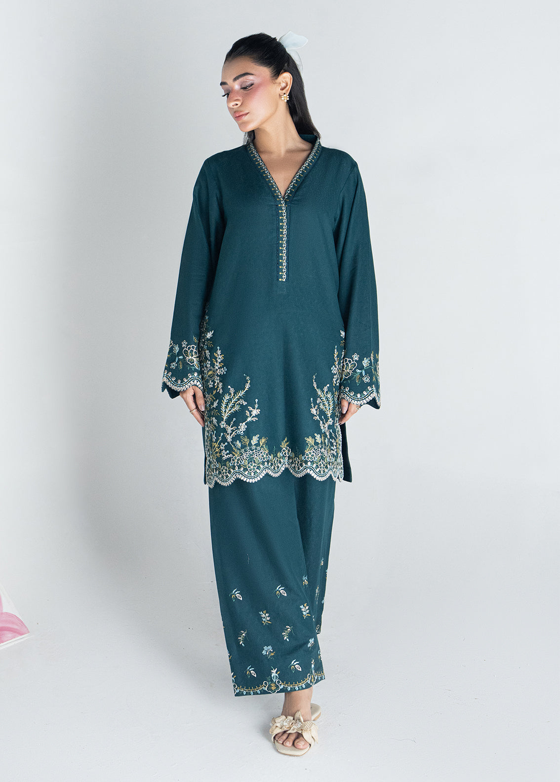 Sahane | Blush n Bliss Premium | LP63007 Laguna Bliss - Casual Dress - available at Maria Faisal in UK and USA.