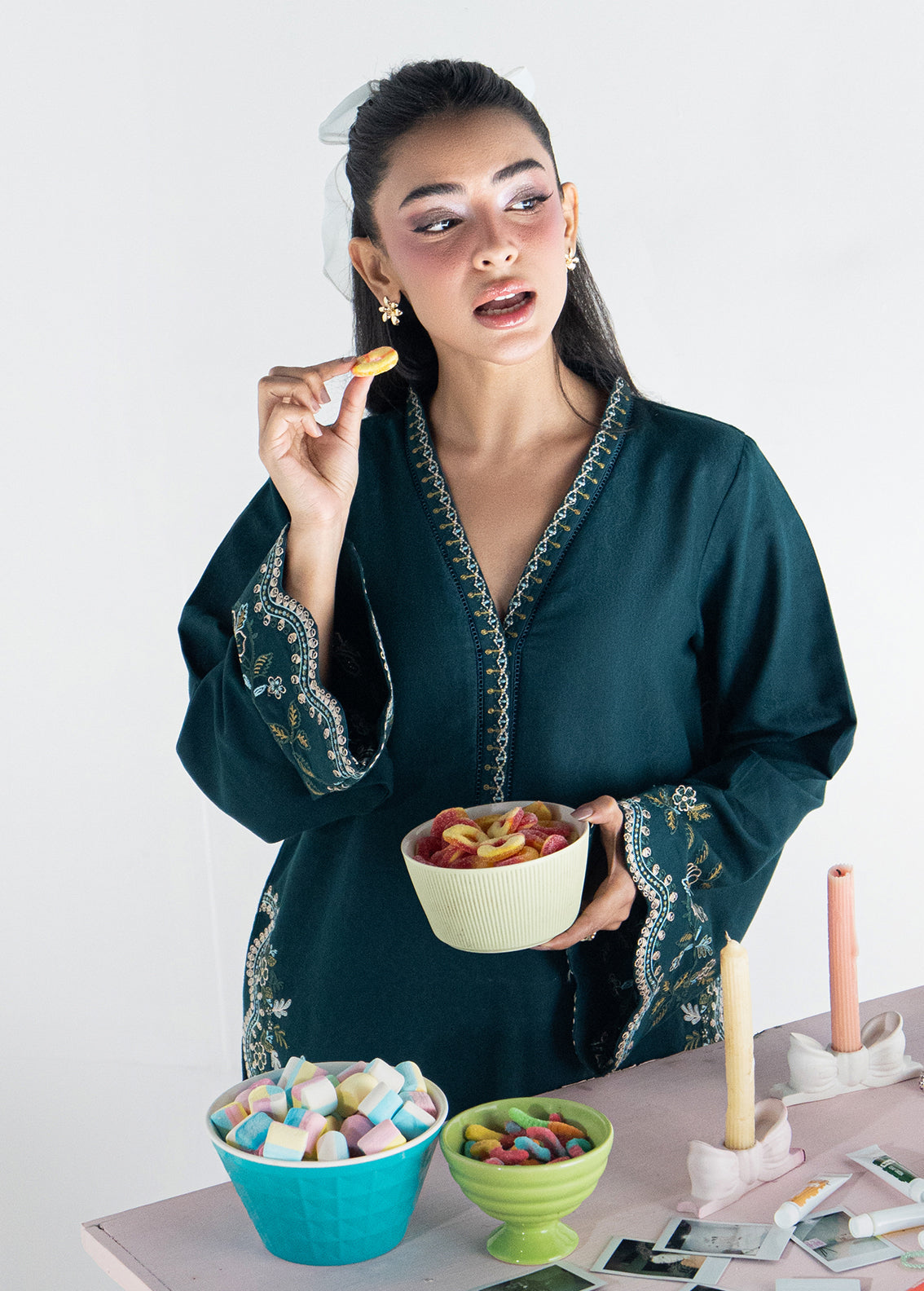 Sahane | Blush n Bliss Premium | LP63007 Laguna Bliss - Casual Dress - available at Maria Faisal in UK and USA.