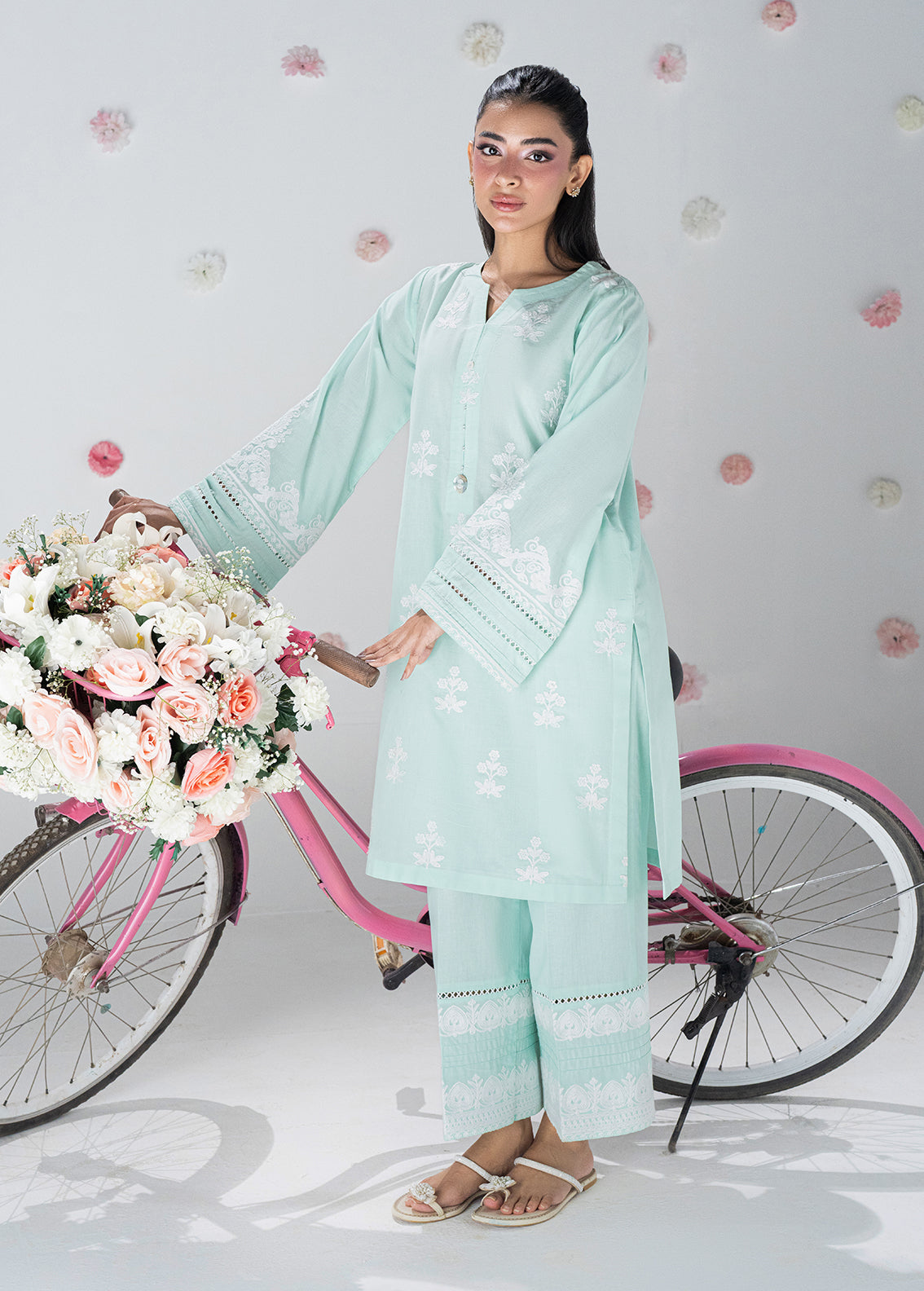 Sahane | Blush n Bliss Premium | LP63002 Bluebel - Casual Dress - available at Maria Faisal in UK and USA.