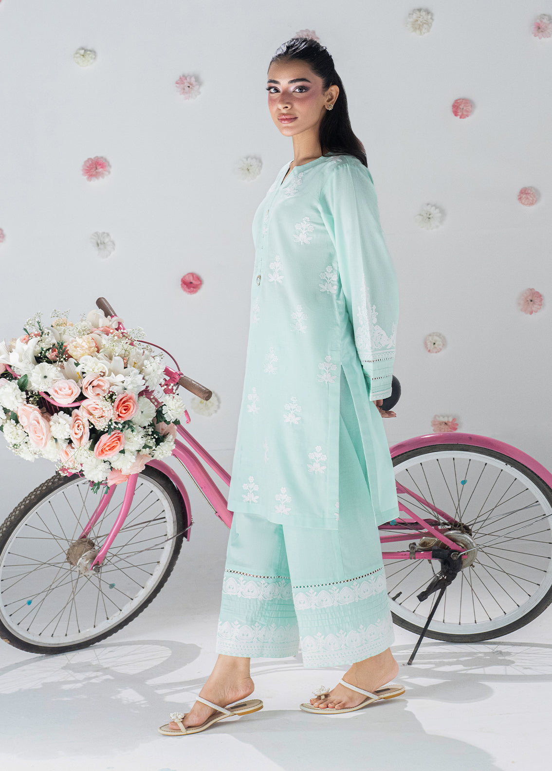 Sahane | Blush n Bliss Premium | LP63002 Bluebel - Casual Dress - available at Maria Faisal in UK and USA.