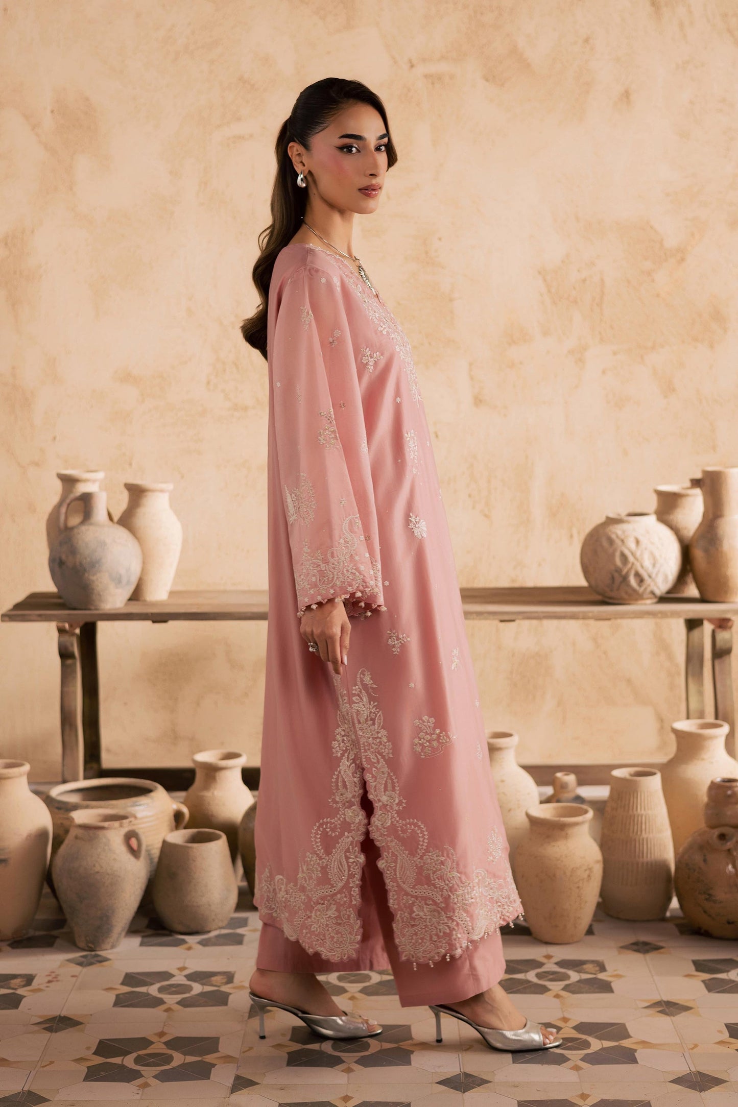 Batik | Festive Eid 26 | Dublin - Luxury Dress - available at Maria Faisal in UK and USA.