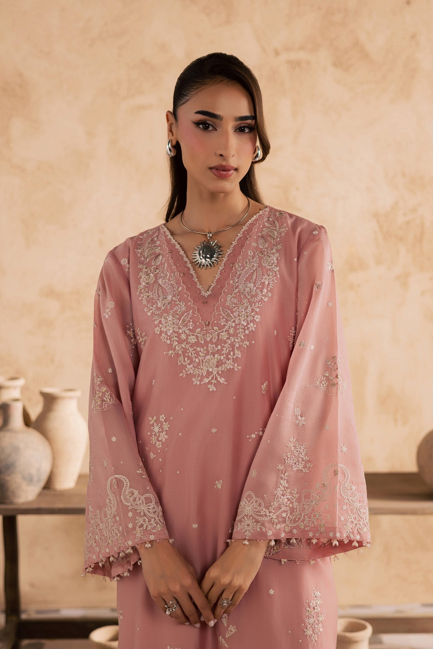Batik | Festive Eid 26 | Dublin - Luxury Dress - available at Maria Faisal in UK and USA.