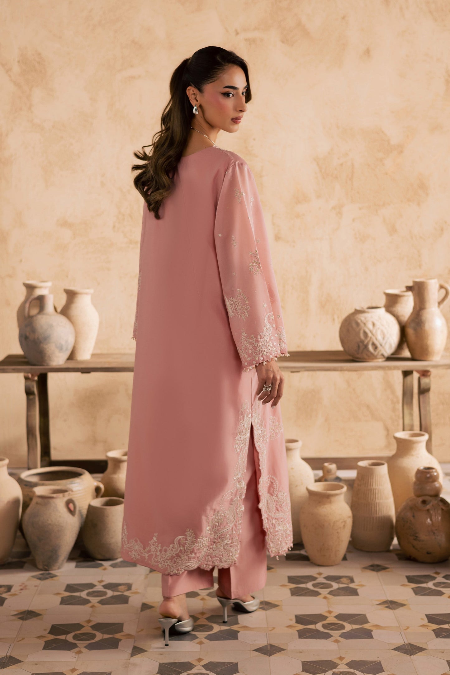 Batik | Festive Eid 26 | Dublin - Luxury Dress - available at Maria Faisal in UK and USA.