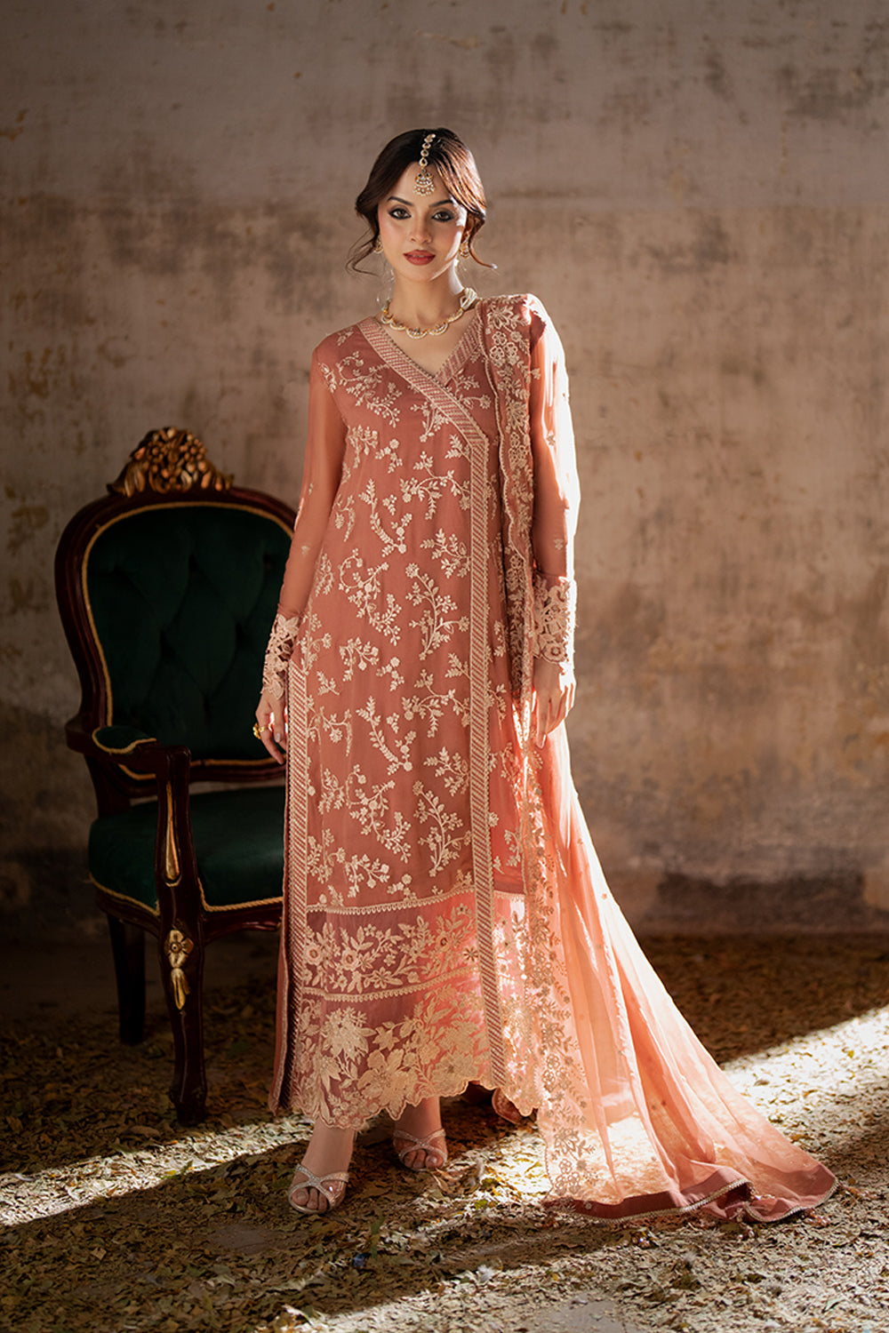 Azure | Ensembles Embroidered Formals | Dusky Bloom - Ladies Clothes 