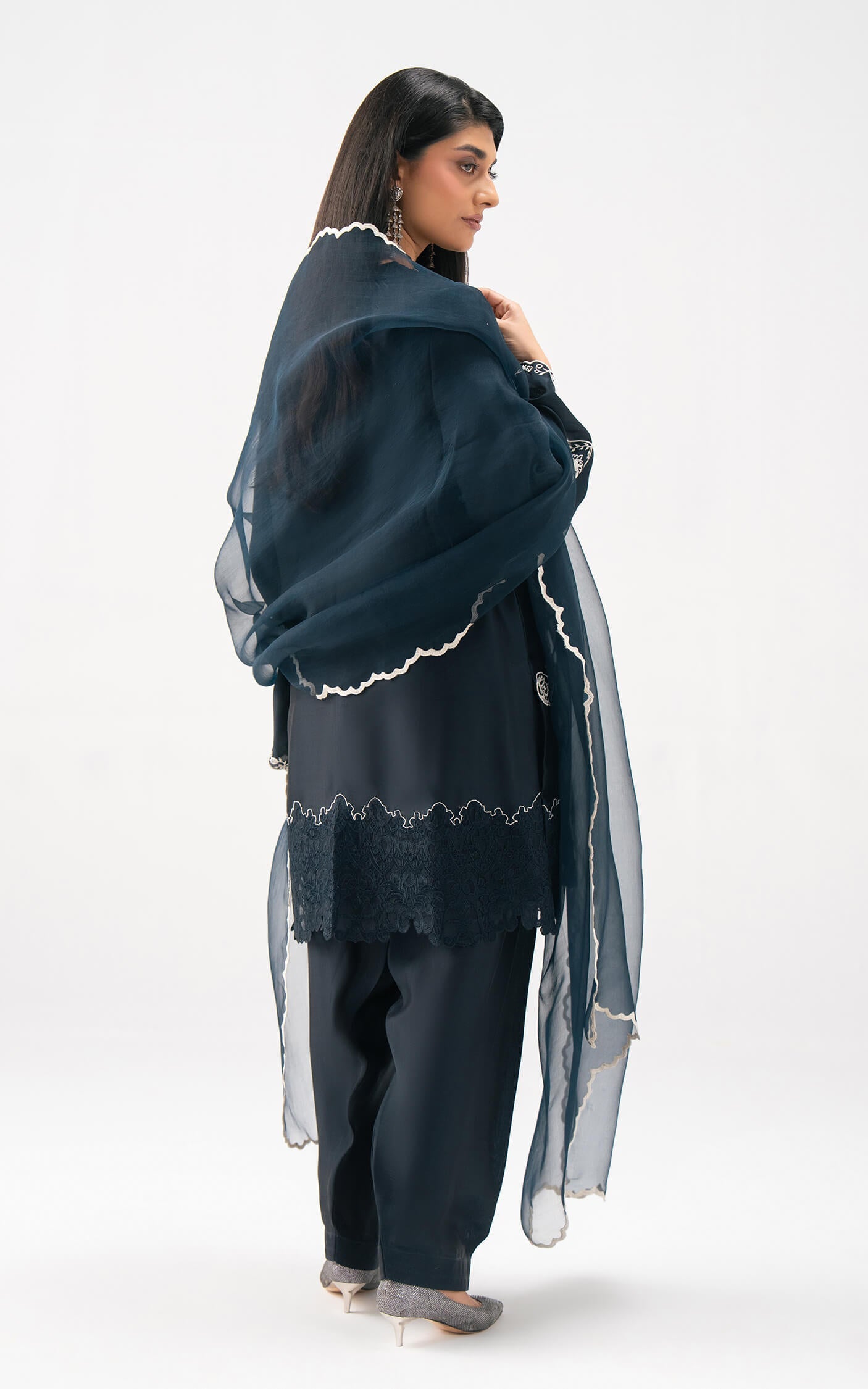 Asifa and Nabeel | Celevara Luxe | Dusky Allure - Luxury Dress - available at Maria Faisal in UK and USA.
