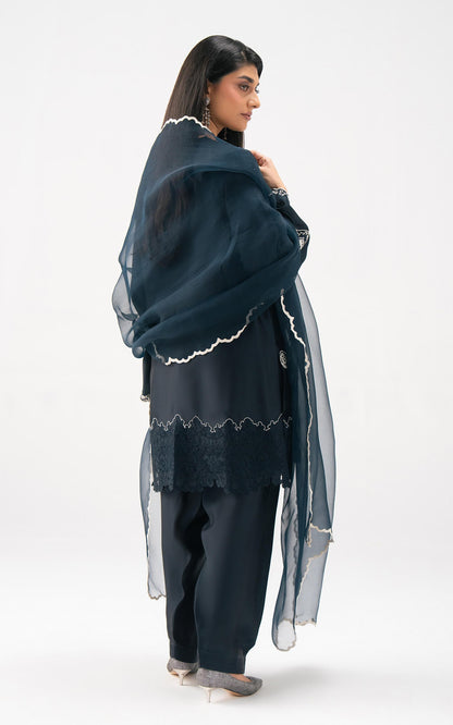 Asifa and Nabeel | Celevara Luxe | Dusky Allure - Luxury Dress - available at Maria Faisal in UK and USA.