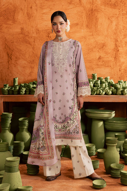 Batik | Festive Eid 26 | Dusty Plum - Luxury Dress - available at Maria Faisal in UK and USA.
