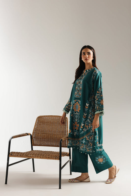 Ethnic | Rozana Collection 25 | Embroidered Dress 21A - Ladies Clothes - Maria Faisal