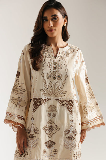 Ethnic | Rozana Collection 25 | Embroidered Dress 22A - Ladies Clothes - Maria Faisal