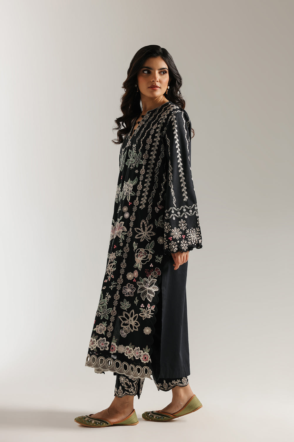 Ethnic | Rozana Collection 25 | Embroidered Dress 20A - Ladies Clothes - Maria Faisal