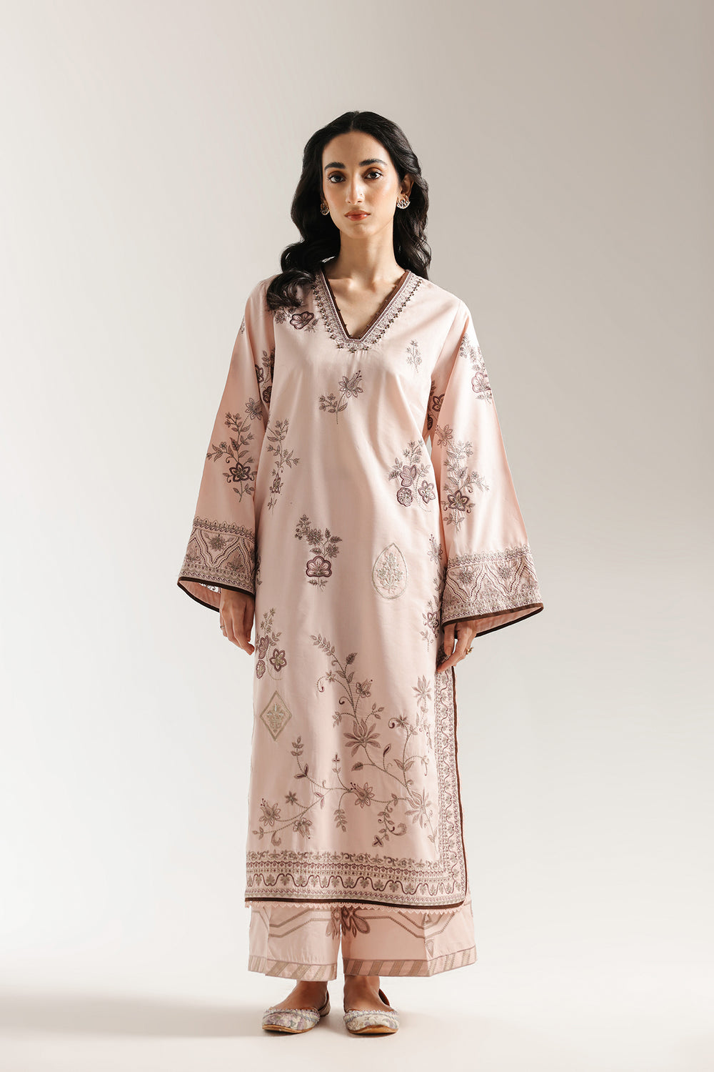 Ethnic | Rozana Collection 25 | Embroidered Dress 15A - Ladies Clothes - Maria Faisal