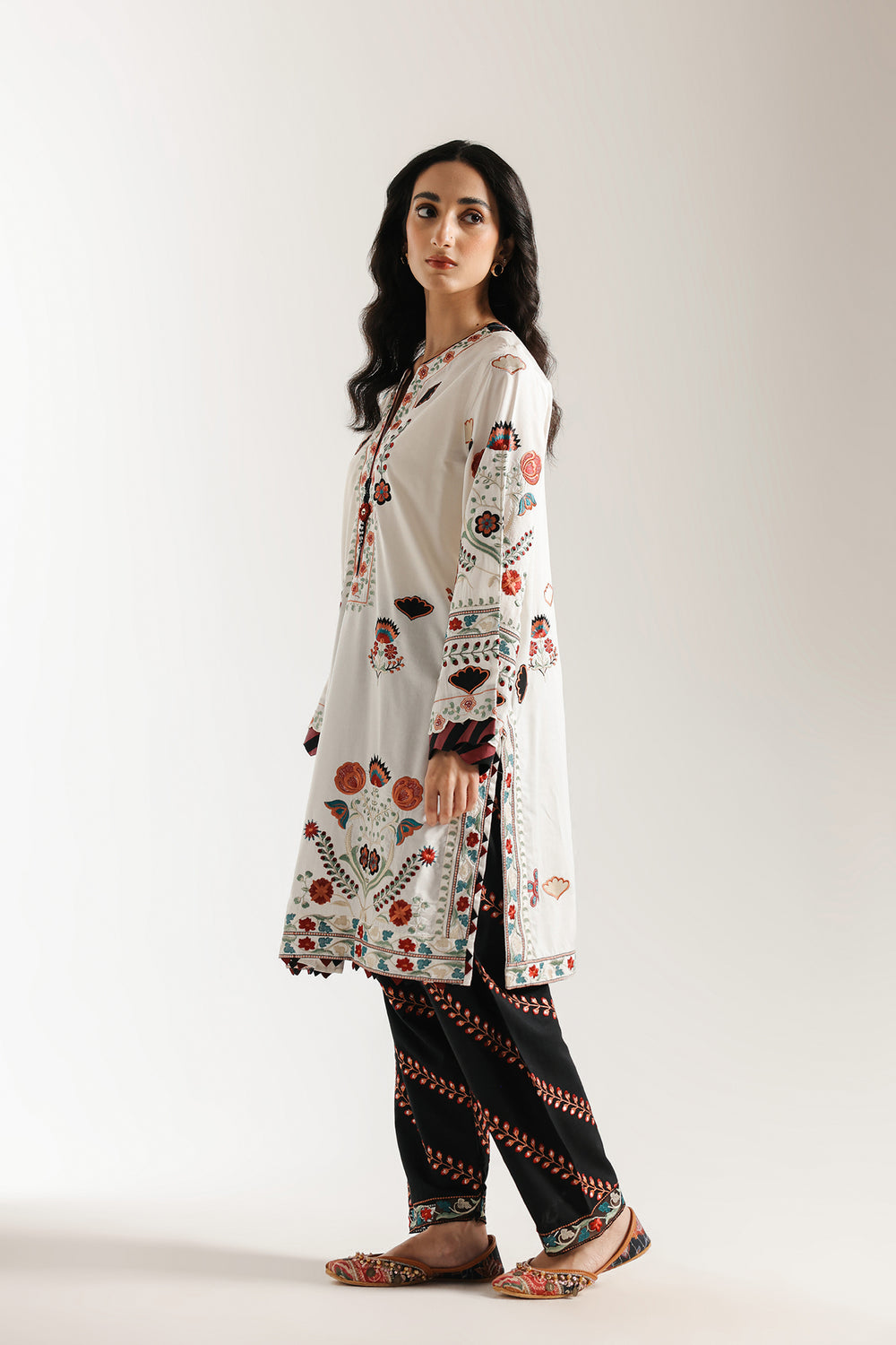 Ethnic | Rozana Collection 25 | Embroidered Dress 19A - Ladies Clothes - Maria Faisal