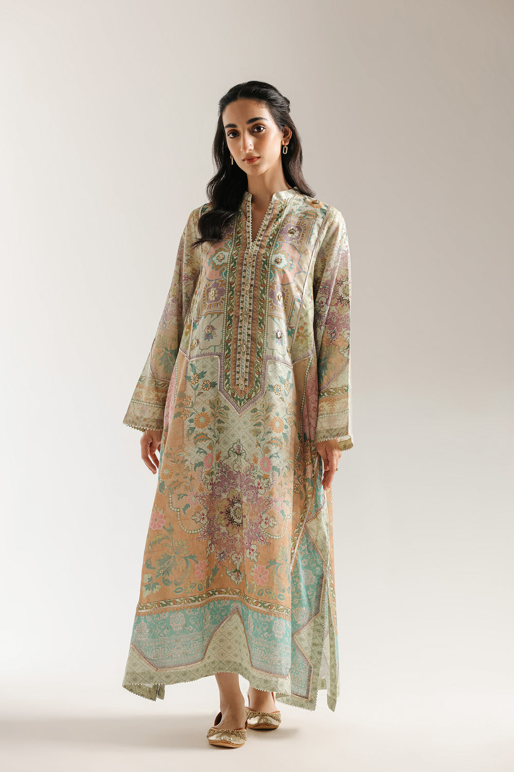 Ethnic | Rozana Collection 25 | Embroidered Dress 14A - Ladies Clothes - Maria Faisal