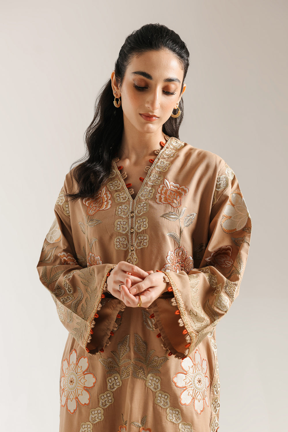 Ethnic | Rozana Collection 25 | Embroidered Dress 12A - Ladies Clothes - Maria Faisal