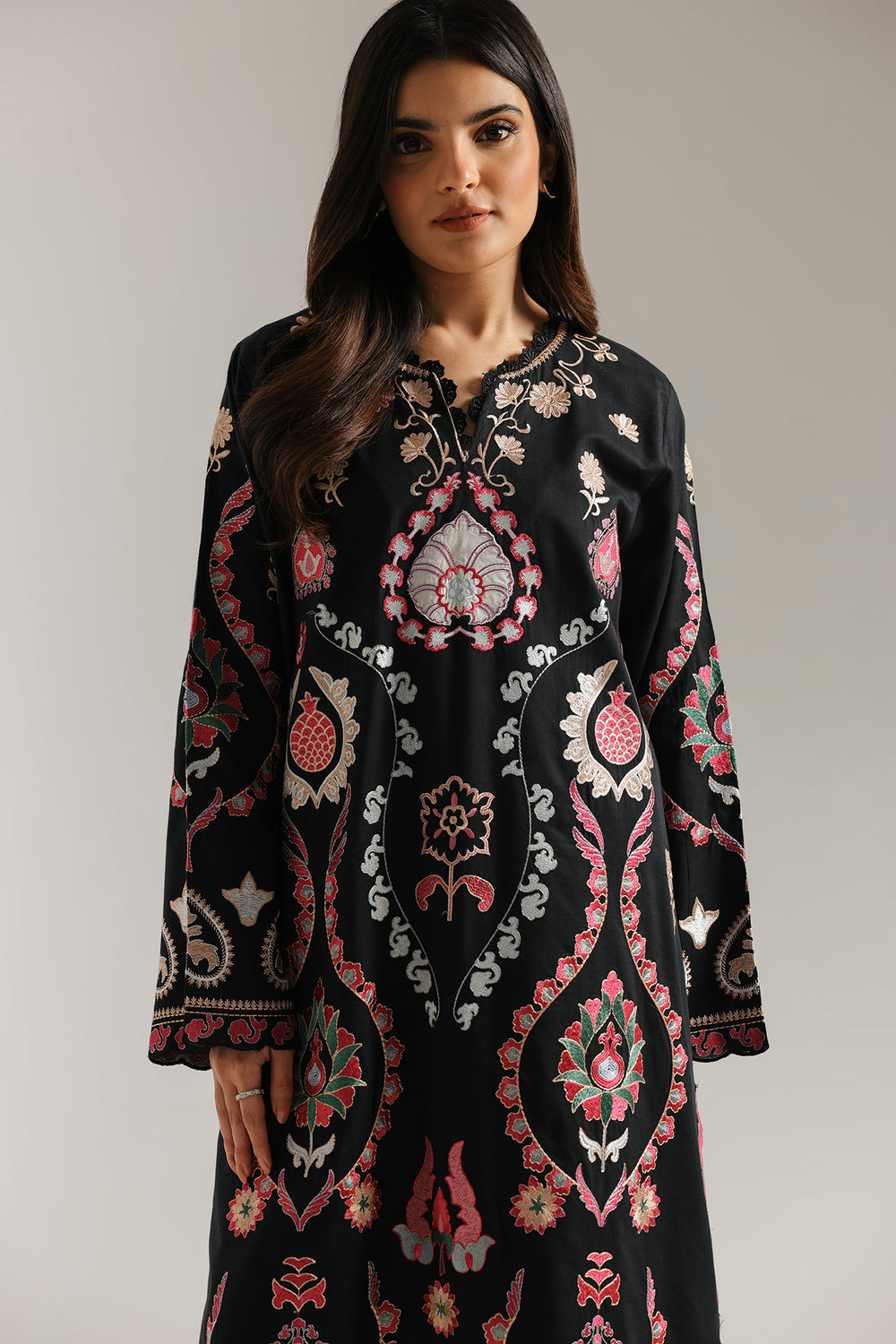 Ethnic | Rozana Collection 25 | Embroidered Dress 25A - Ladies Clothes - Maria Faisal