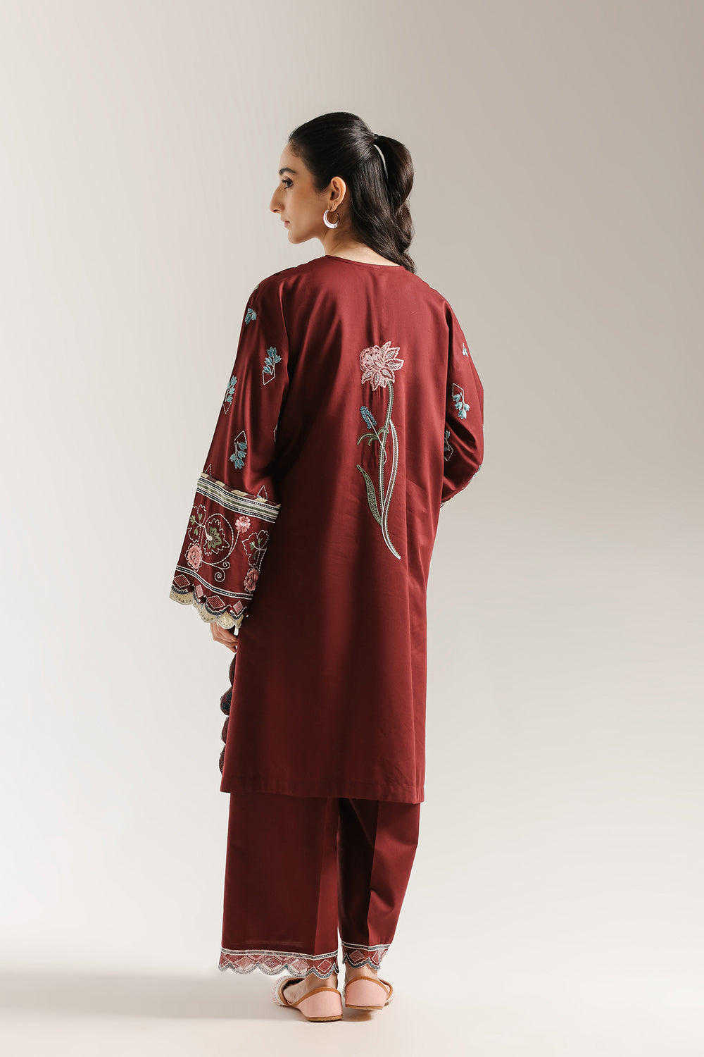 Ethnic | Rozana Collection 25 | Embroidered Dress 11A - Ladies Clothes - Maria Faisal