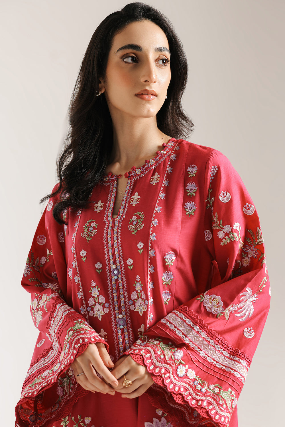 Ethnic | Rozana Collection 25 | Embroidered Dress 08A - Ladies Clothes - Maria Faisal