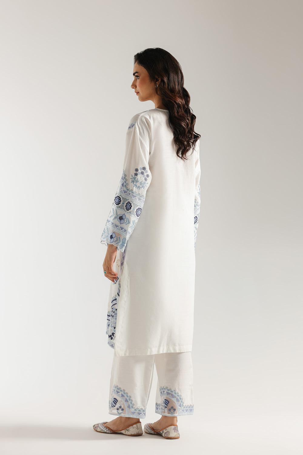 Ethnic | Rozana Collection 25 | Embroidered Dress 17A - Ladies Clothes - Maria Faisal