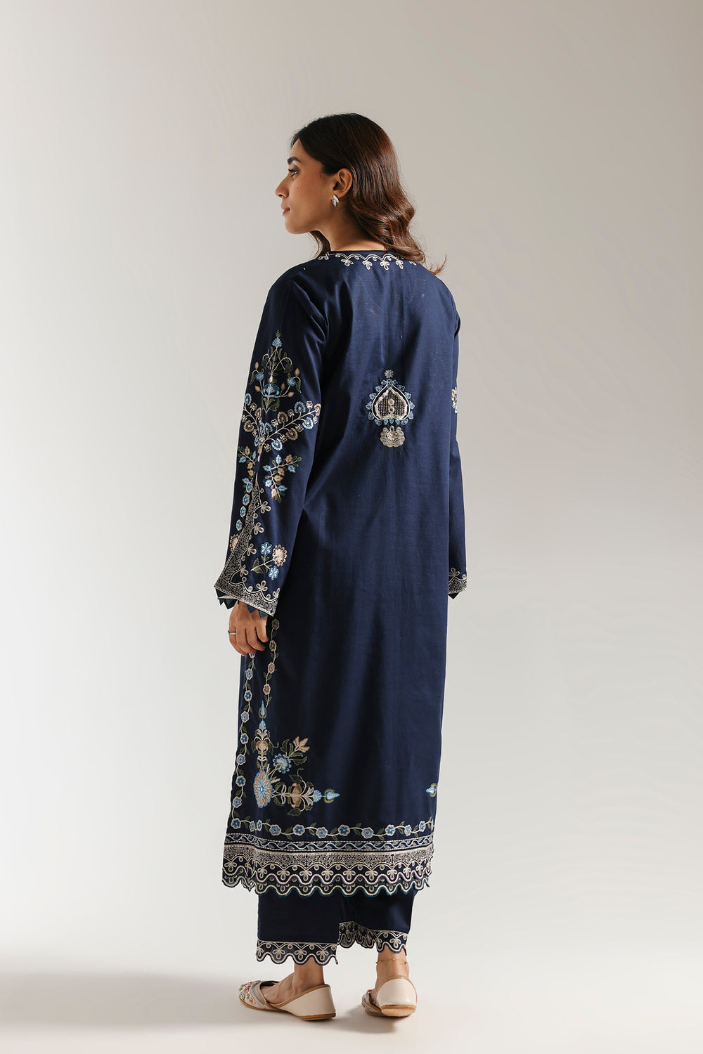 Ethnic | Rozana Collection 25 | Embroidered Dress 09A - Ladies Clothes - Maria Faisal