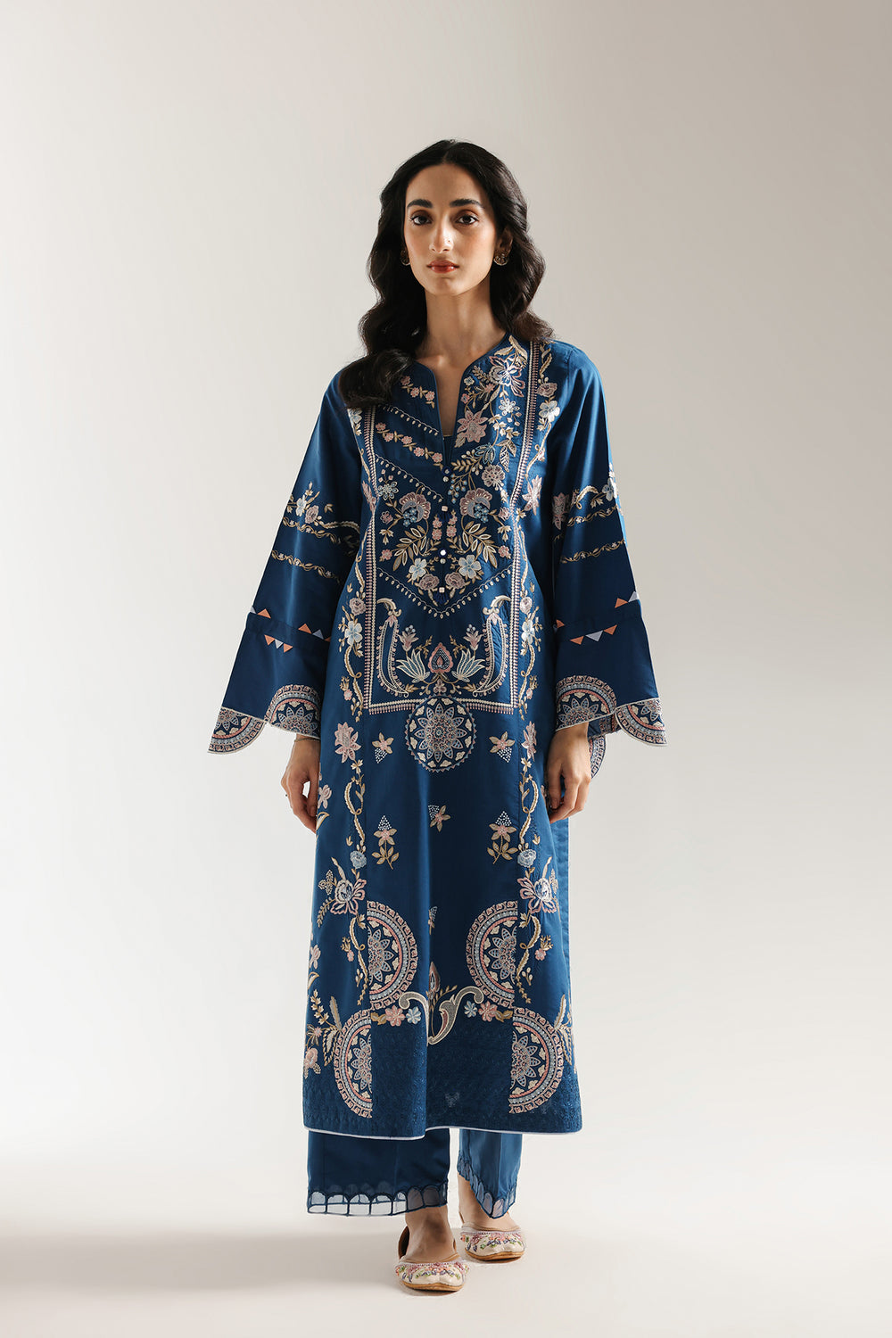 Ethnic | Rozana Collection 25 | Embroidered Dress 04A - Ladies Clothes - Maria Faisal