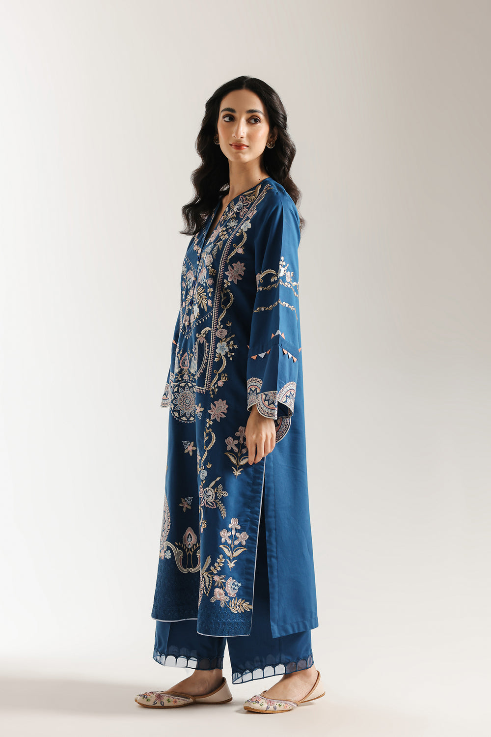 Ethnic | Rozana Collection 25 | Embroidered Dress 04A - Ladies Clothes - Maria Faisal